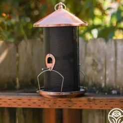 Heirloom Roses Copper Bird Feeder Discount
