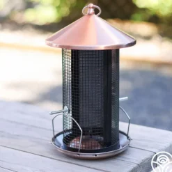 Heirloom Roses Copper Bird Feeder Discount