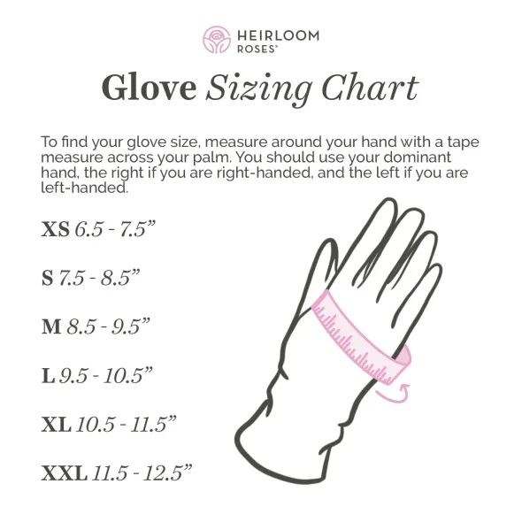 Heirloom Roses Goat Hide Outdoor Glove Outlet