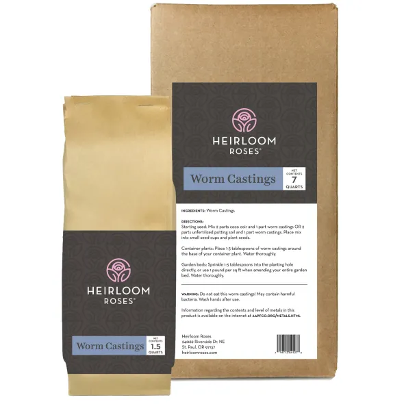 Heirloom Roses Worm Castings Sale