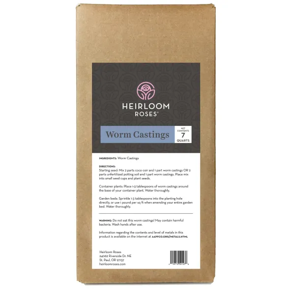 Heirloom Roses Worm Castings Sale