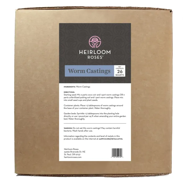 Heirloom Roses Worm Castings Sale
