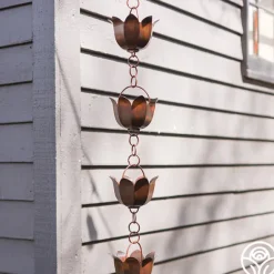 Heirloom Roses Lotus Rain Chain New