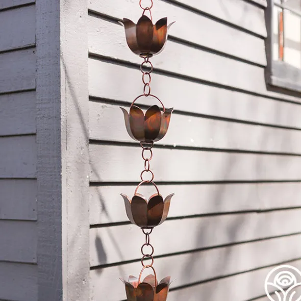 Heirloom Roses Lotus Rain Chain New