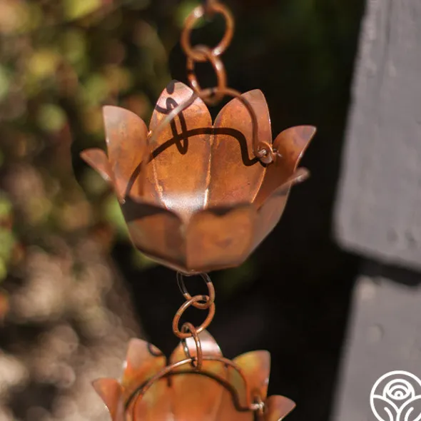 Heirloom Roses Lotus Rain Chain New