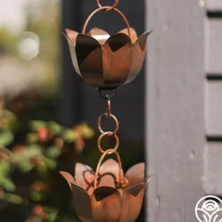 Heirloom Roses Lotus Rain Chain New
