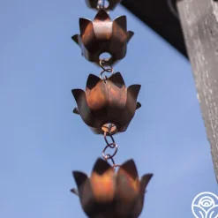 Heirloom Roses Lotus Rain Chain New