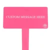 Heirloom Roses Pink Custom Plant Stake With Your Own Message Outlet